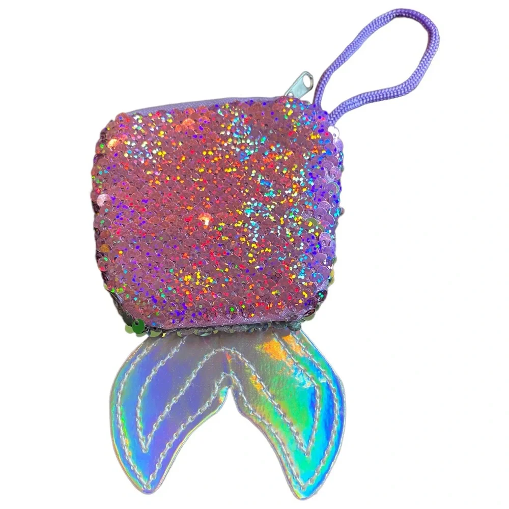 Iridescent Mermaid Sequin Coin Purse